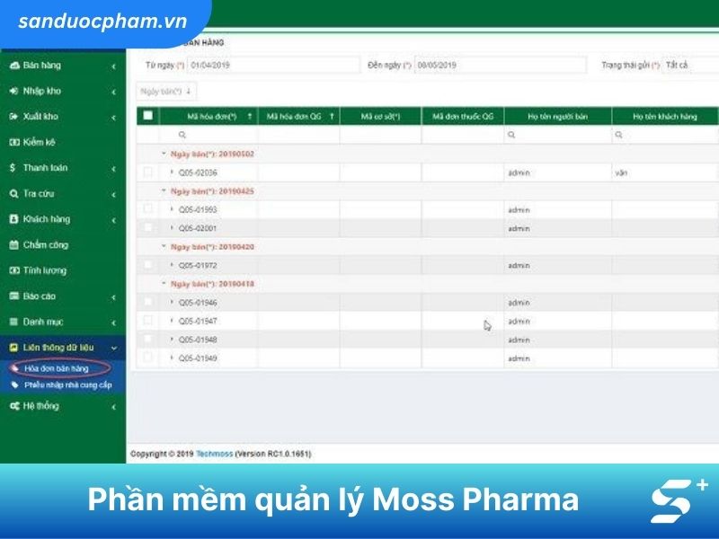 Phần mềm quản lý nhà thuốc Moss Pharma