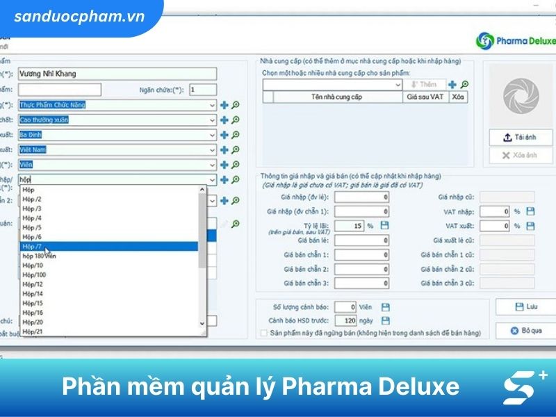 Phần mềm quản lý Pharma Deluxe
