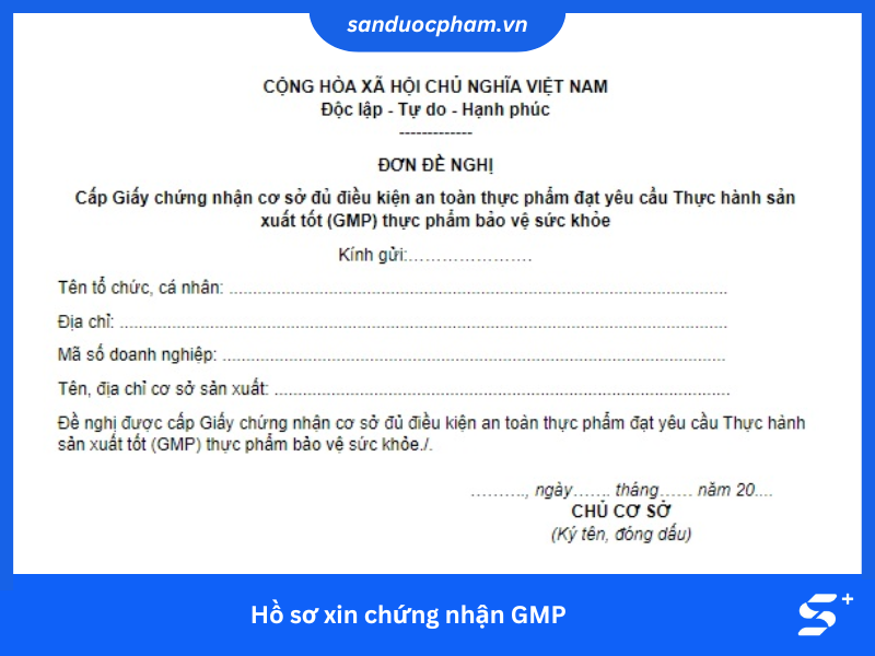 Hồ sơ xin chứng nhận GMP